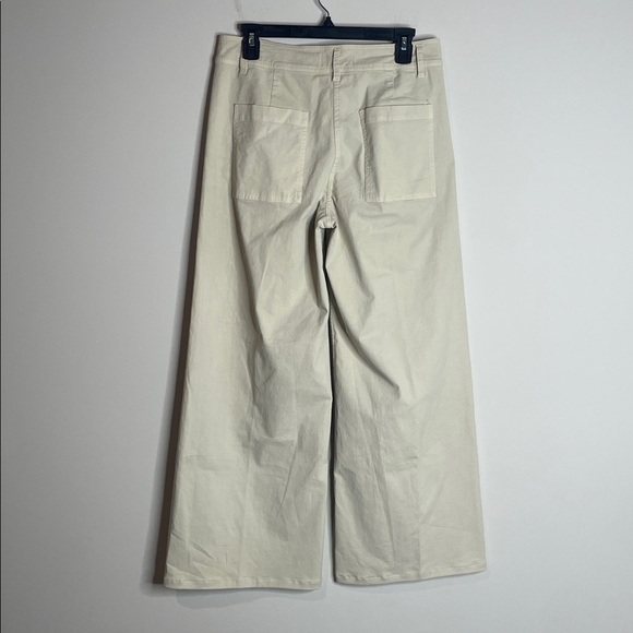 SOLD Nili Lotan | Women’s Beige Wide Leg Megan Pants Size 6 - Picture 5 of 7